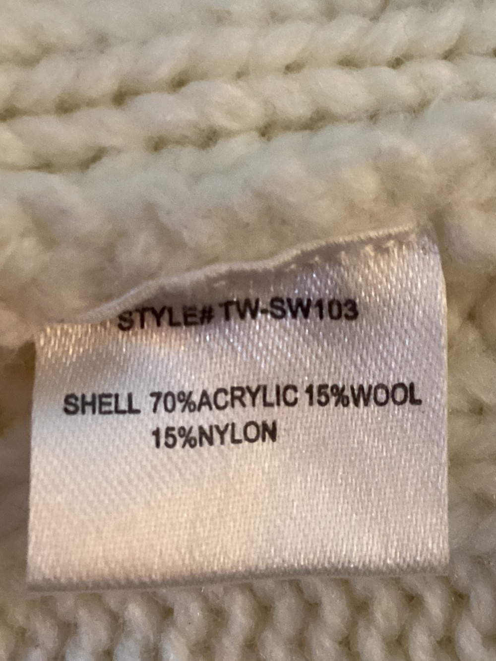 The Westside California Chunky Cable Knit Cardigan Sz S - Picture 7 of 7